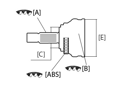 Шрус  вала mazda 323, mx-3 Зі Шроту